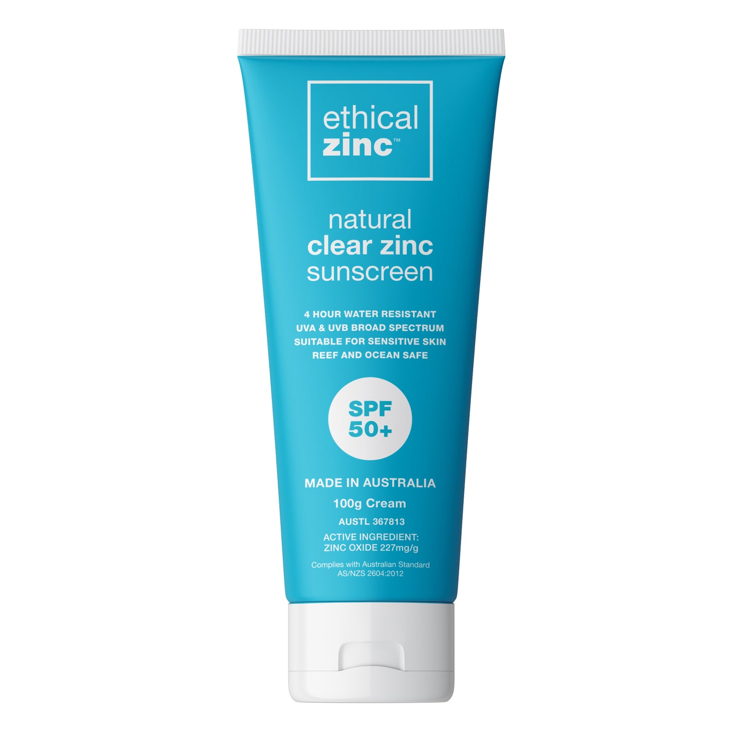 Ethical Zinc SPF50+ Natural Clear Zinc Sunscreen